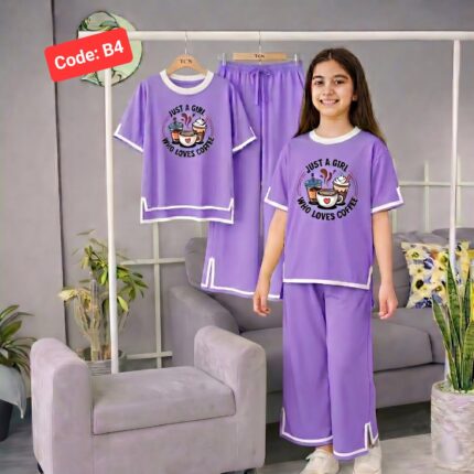 Baby Night Suit - (পারপেল কালার)